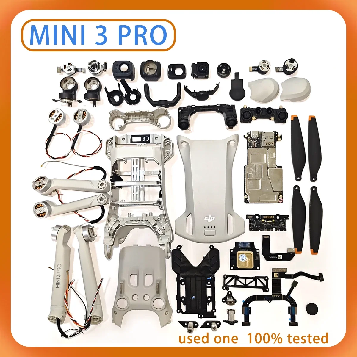 Mini 3pro Shell Engine Motor Arm Gimbal Mini 3pro Yaw Motor GPS ESC Suitable for  Mini 3pro Package Tested Well