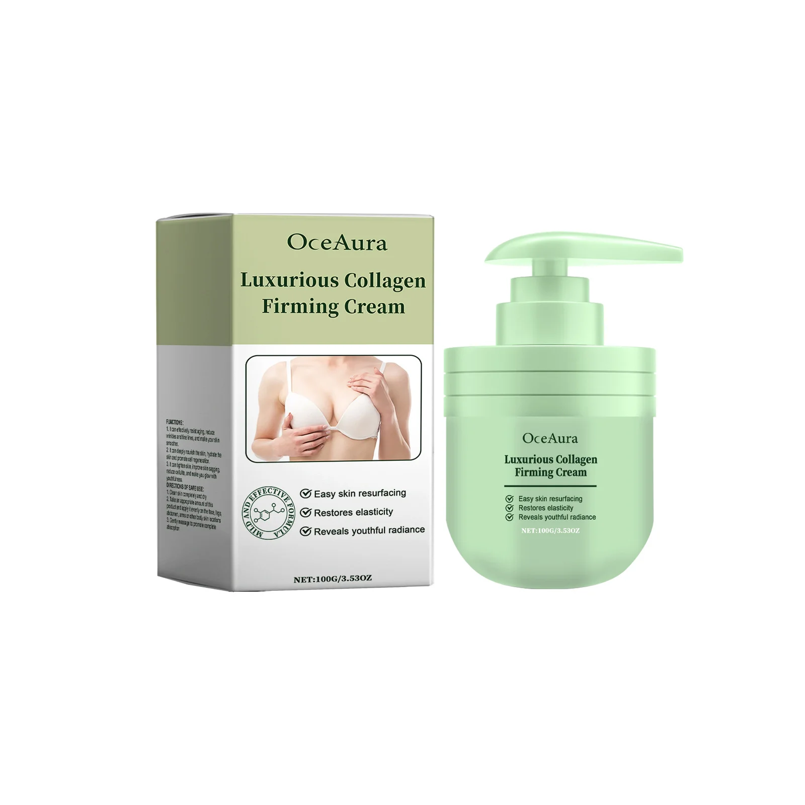 Collagen Firming Body Cream Tightening Thigh Buttocks Breast Improve Sagging Revitalizing Softening Skin Lifting Tighten Lotion