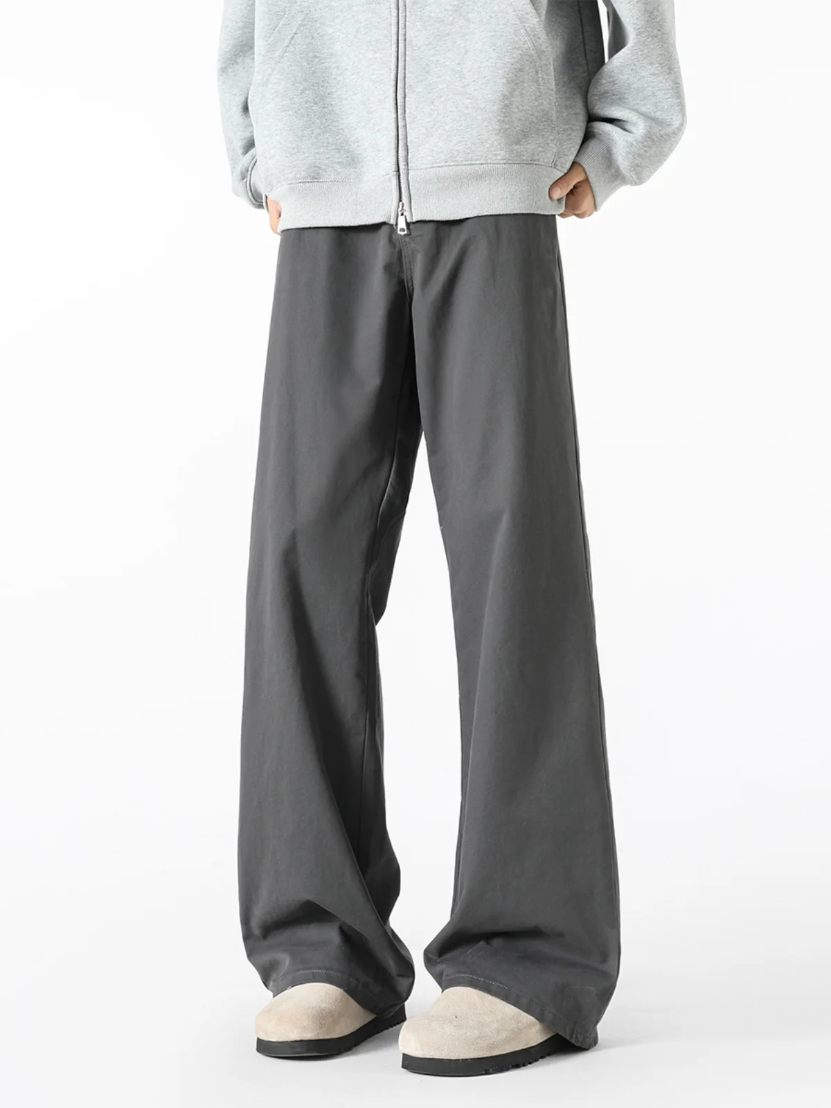 

Свободные мужские джинсы с завышенной талией, длинные брюки American Sle Cleanfit Knife, осень-зима, модные брендовые повседневные широкие брюки