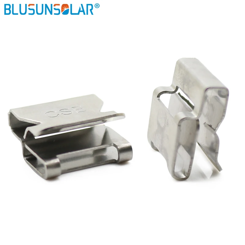 10/50PCS Stainless Steel Solar Cable Clip Wire Clamps Trailer Frame for 2 Solar PV Wire Management Clip Wiring Cable Clamp