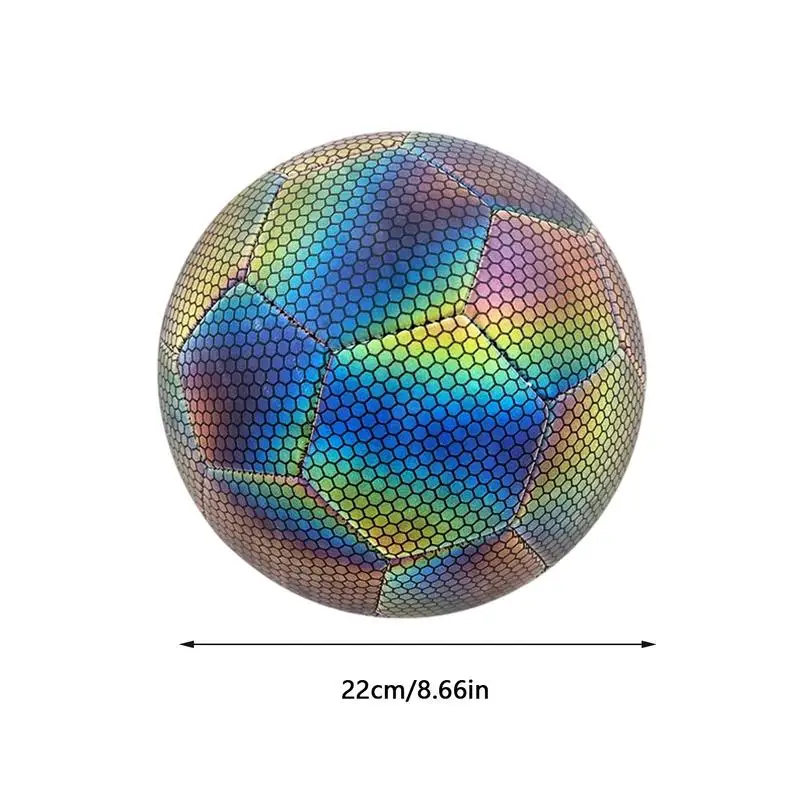 Glow In Dark Football Outdoor Soccer Ball Cool Waterproof Fun Football for Birthday Boy Training Kids Christmas  Games Sports