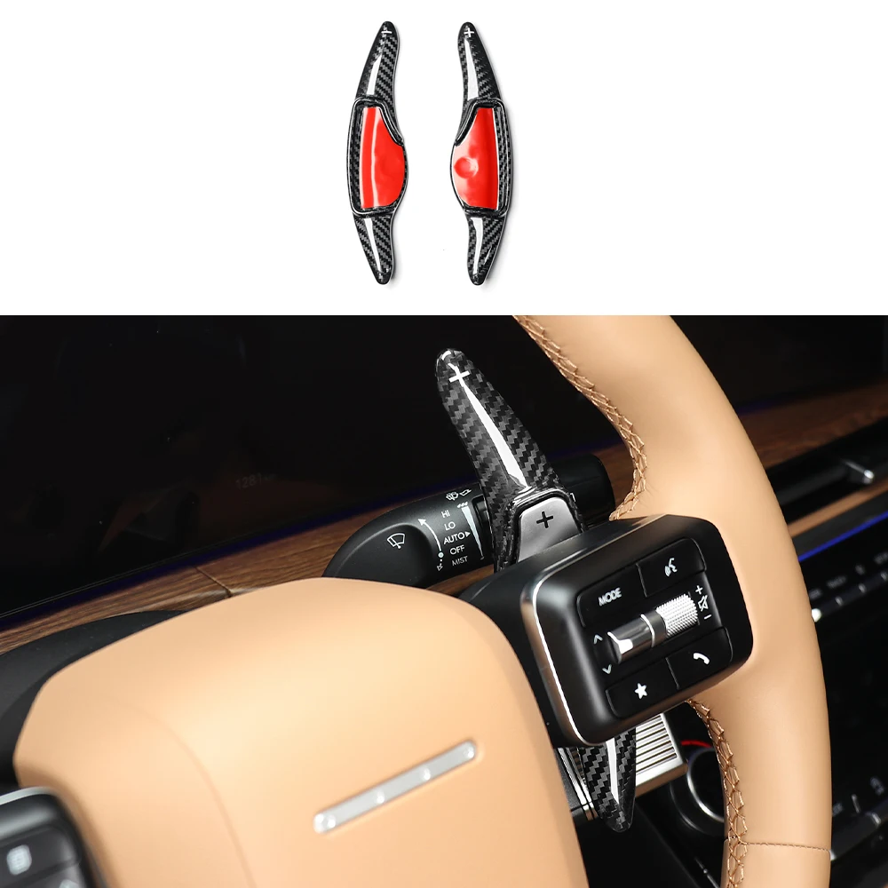 

X-T For Hyundai Santa Fe MX5 2024 2pcs Real Carbon Fiber Steering Wheel Shift Paddle Wheel Shifter Extension LHD/RHD