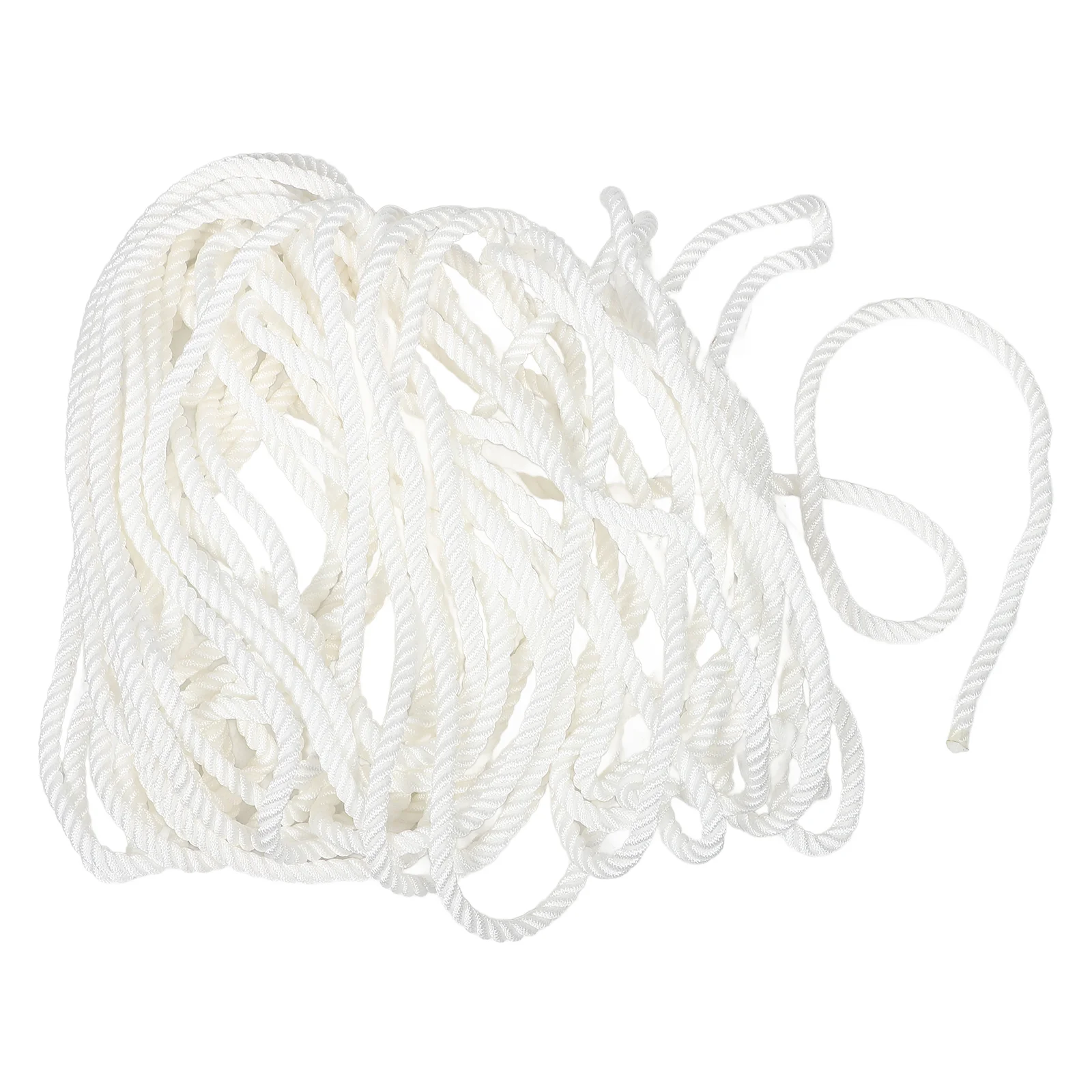 Marine Cable Nylon Rope Anchor Mooring Tether Docking Lines Heavy Duty Boat White