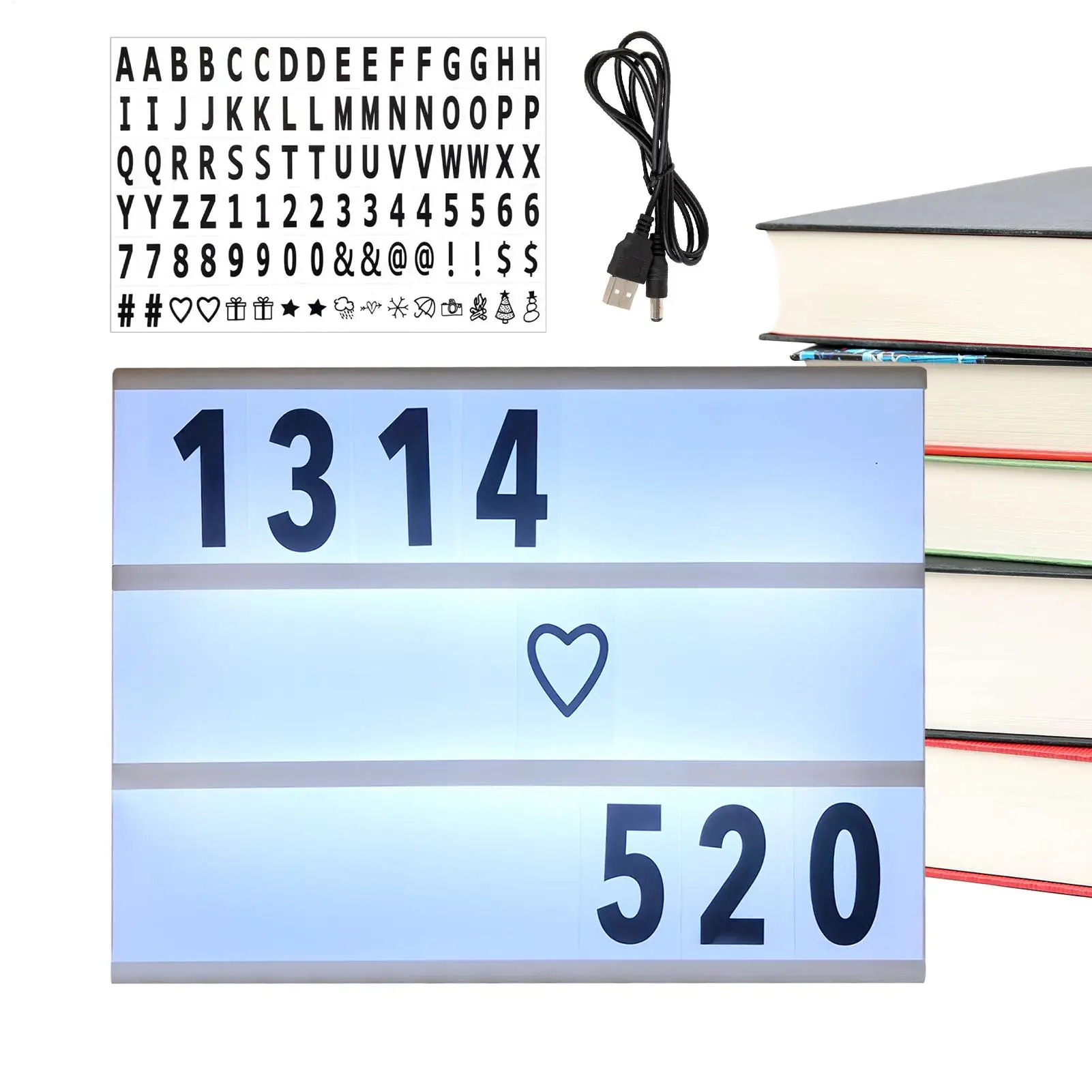 

Световой короб, знак, водонепроницаемый орнамент, световой короб, знак, украшение для спальни, школьное событие, сборный стол, двор, свадьба