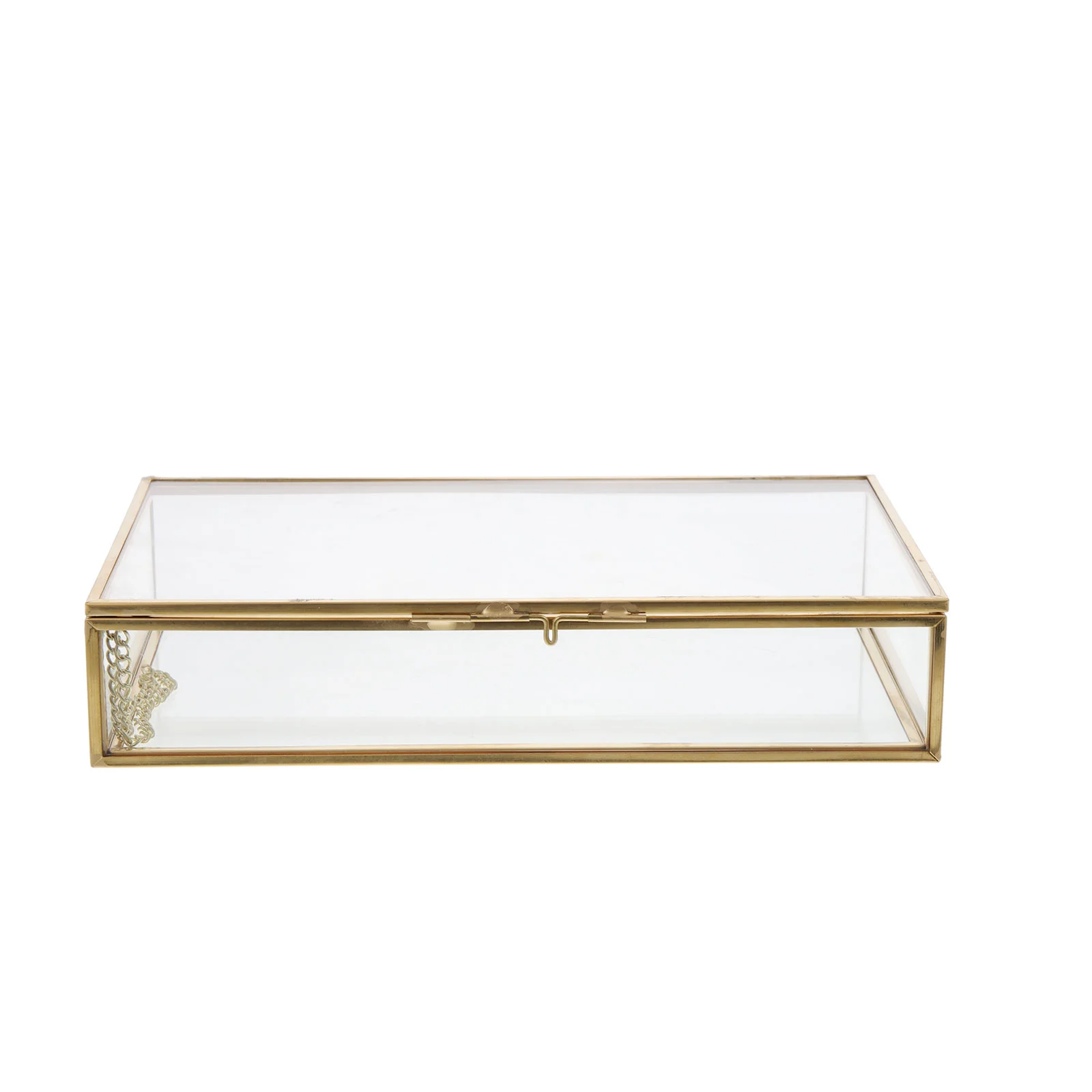 Transparent Jewelry Box Vintage Necklace Tabletop Decor Small Gift Boxes for Jewellery Case with Hinged Lid Display Miss