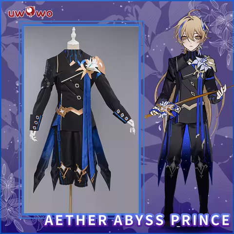 LAST BATCH UWOWO Aether Cosplay Exclusive Genshin Impact Cosplay Abyss Prince Aether Costume Traveler Aether&amp;Lumine Halloween