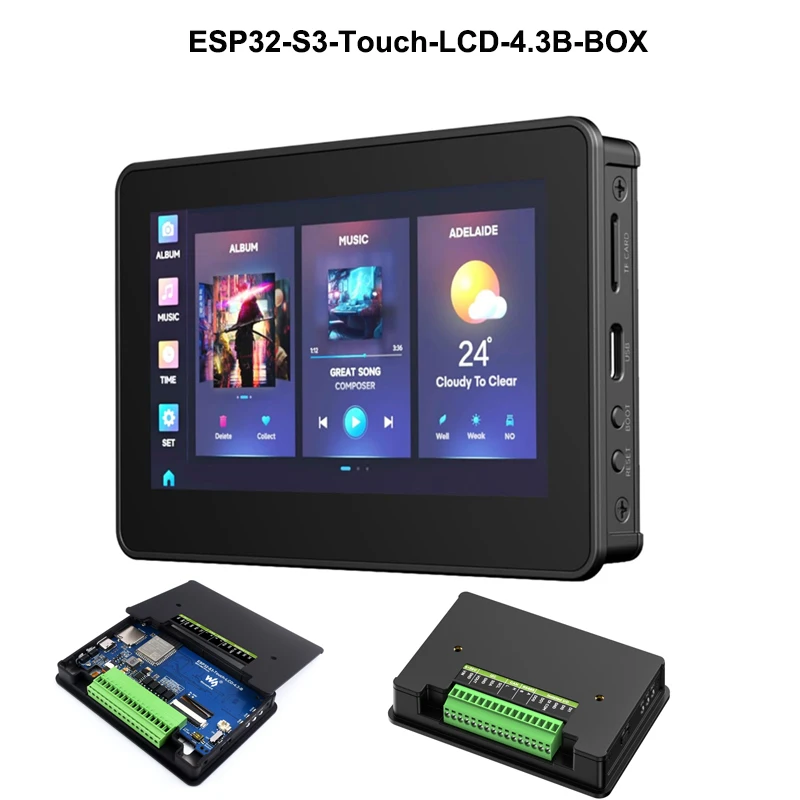 Waveshare ESP32-S3 4.3 بوصة IPS شاشة تعمل باللمس شاشة الكريستال السائل مجلس التنمية B 800x480 LX7 معالج ثنائي النواة لاردوينو IDE #2