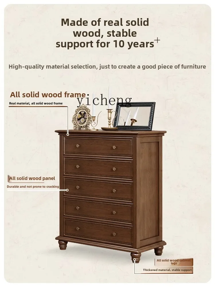 D31 Solid Wood Chest Of Drawers, Bedroom Wall Locker, Living Room Storage, Medieval Bedside Locker