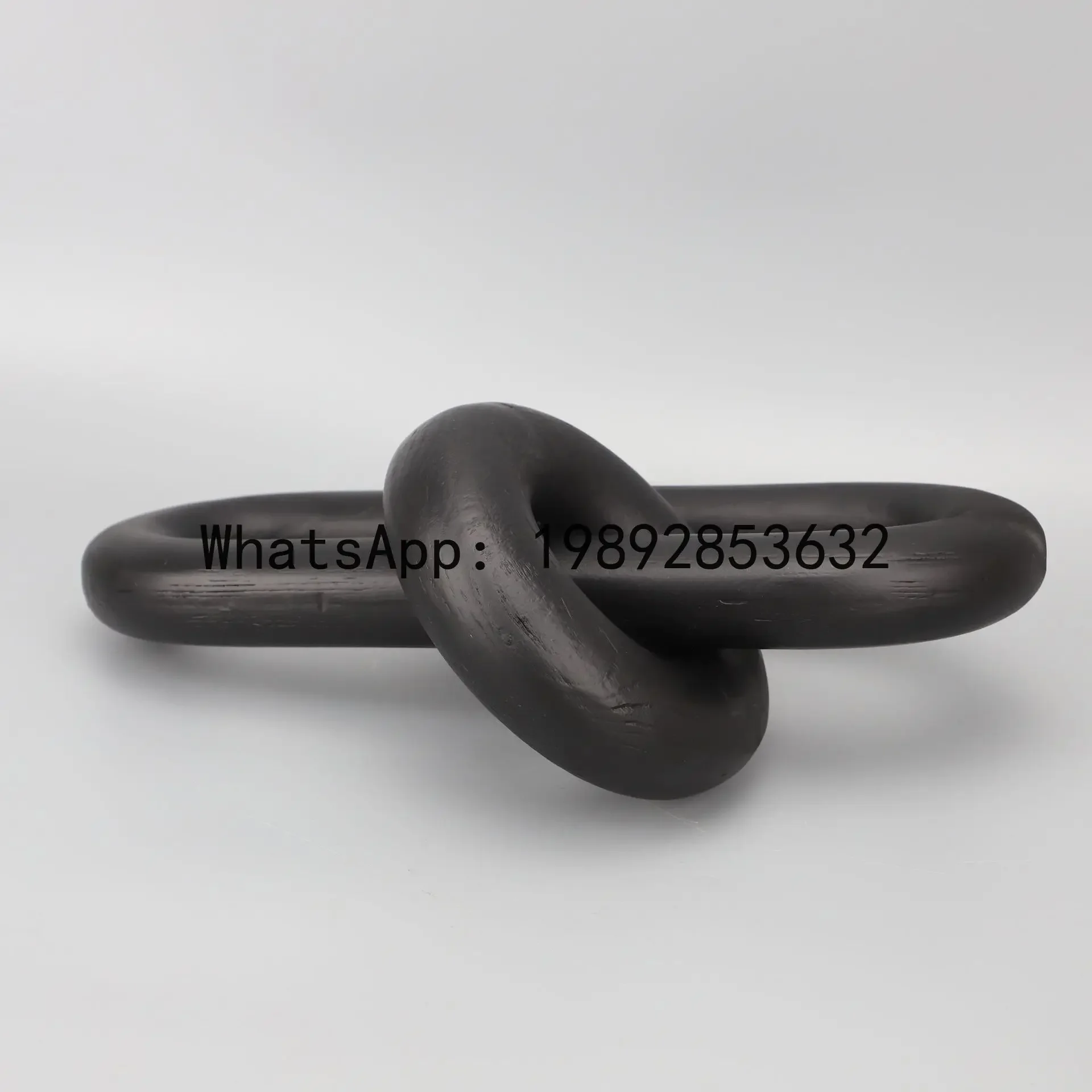 

A21Resin Handicraft Ornaments Black Geometric Ring Oval Clasp Arc Shape Decorative Figurines Home Decoration Accessories