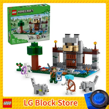 레고®21261 마인크래프트®늑대 거점 건물 장난감, 8 세 이상 어린이용, 312 개