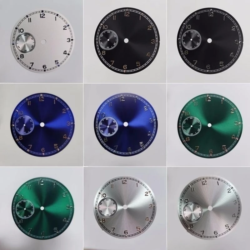 

37mm MOD Accessories Silver Blue Black Green Watch Dial Fit for ETA6497 ST3600 Movement