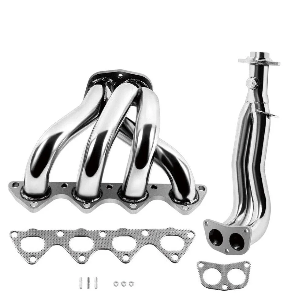 4-2-1 Exhaust Manifold Headers Direct Bolt-on for 94-01 Acura Integra RS/LS/GS 1.8L B-Series B16 B18 B20 Stainless Steel