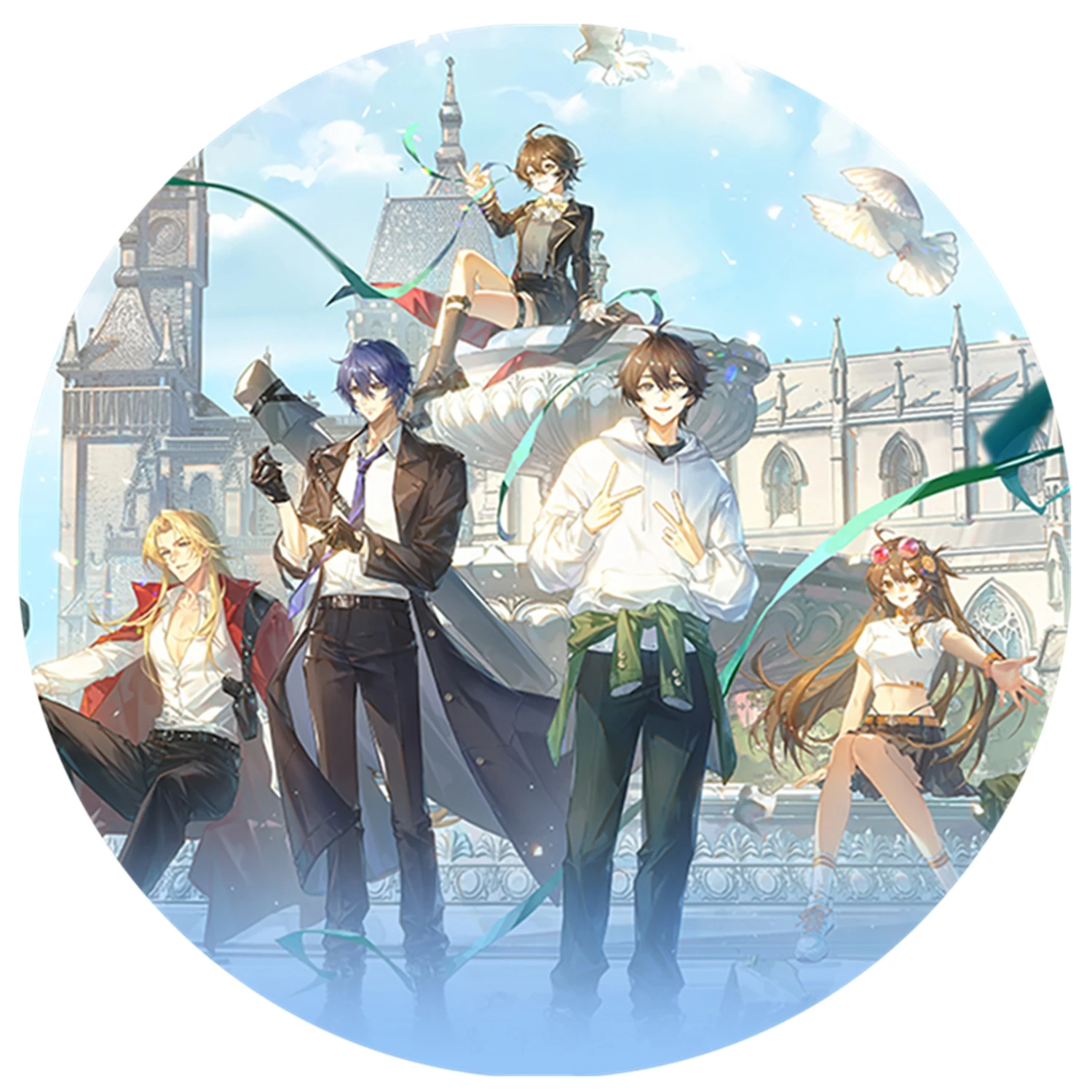 58 مللي متر أنيمي The Blazing Dawn DRAGON RAJA Ricardo · M · Lu Motong Chen تأثيري حلي شارة دبوس SPTE صفيح بروش ﻿   دعامة عيد الميلاد جيلف