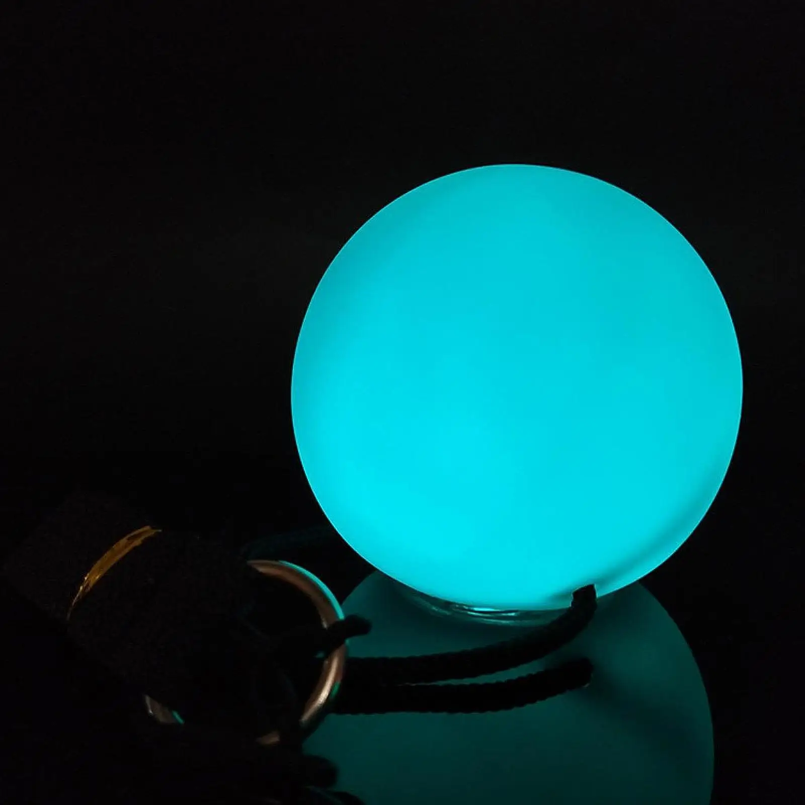 LED Poi Ball Gym Exercise Ball with Rod Hand Props Exercise Equipment Belly