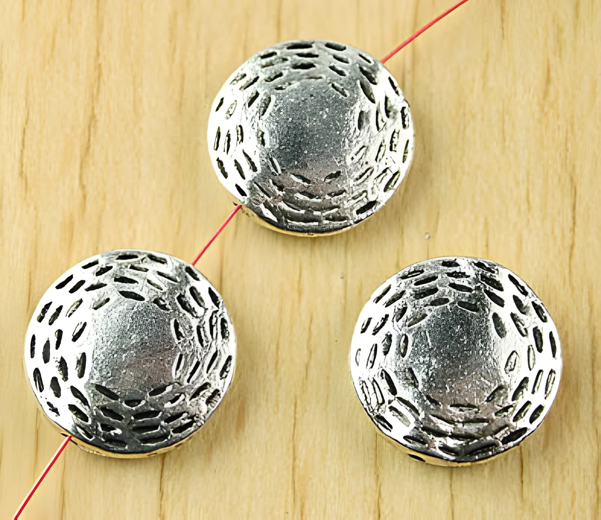 

10pcs 16mm Alloy matel tibetan silver round beads HWH1661