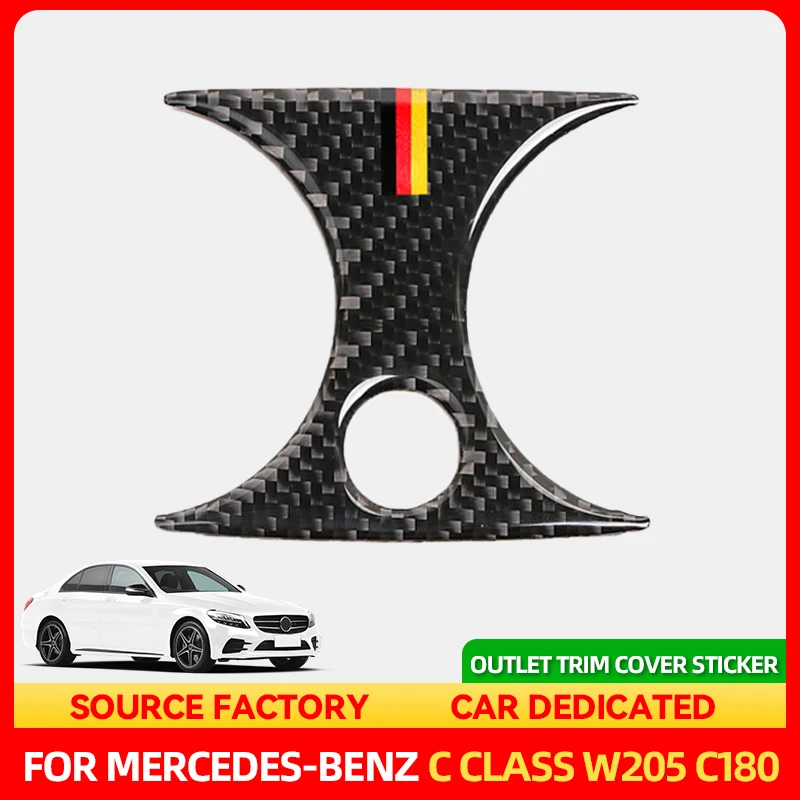 

Styling Mouldings Carbon Fiber For Mercedes Benz W205 C180 C200 C300 C Class Rear Seat Air Vent Outlet Trim Cover Sticker Car In