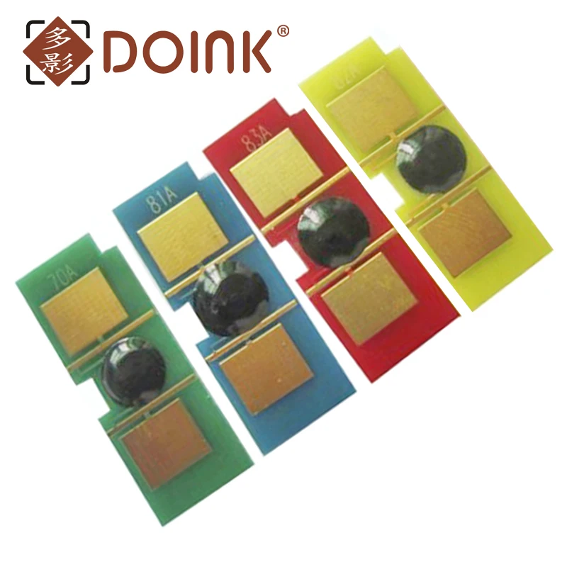 8PCS Chip Q2670A Q2671A Q2672A Q2673A For HP Color LaserJet 3500 3500n 3550 3700 Toner Cartridge 308A 309A BK-6K, CMY-4K