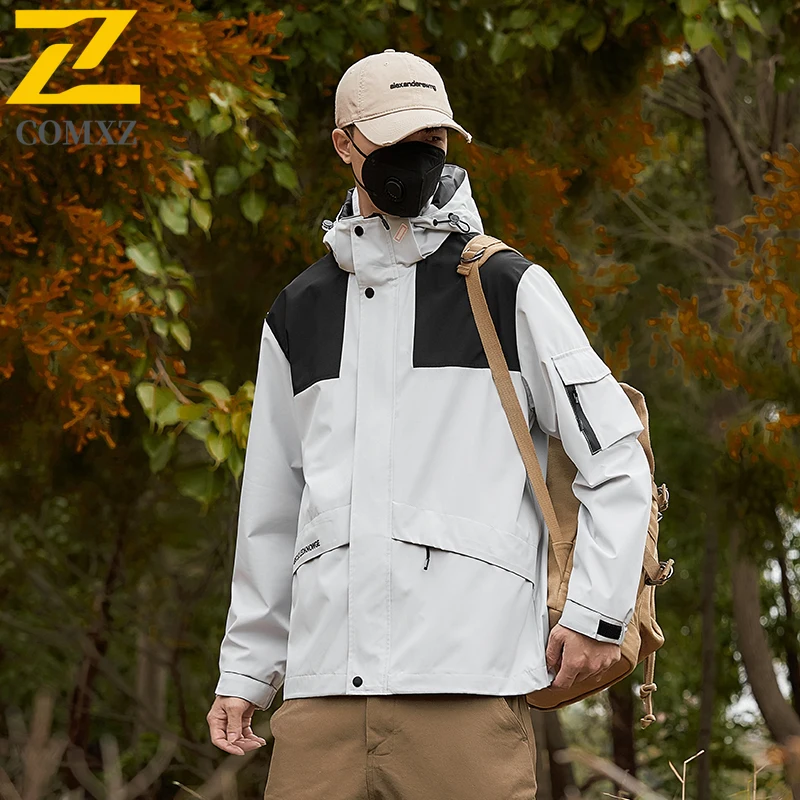 EiAO سترة واقية للزوجين مقاوم للماء الرجال النساء في الهواء الطلق يندبروف معطف واق من المطر التنزه التخييم الصيد رياضي معطف غير رسمي للجنسين 2025 #4