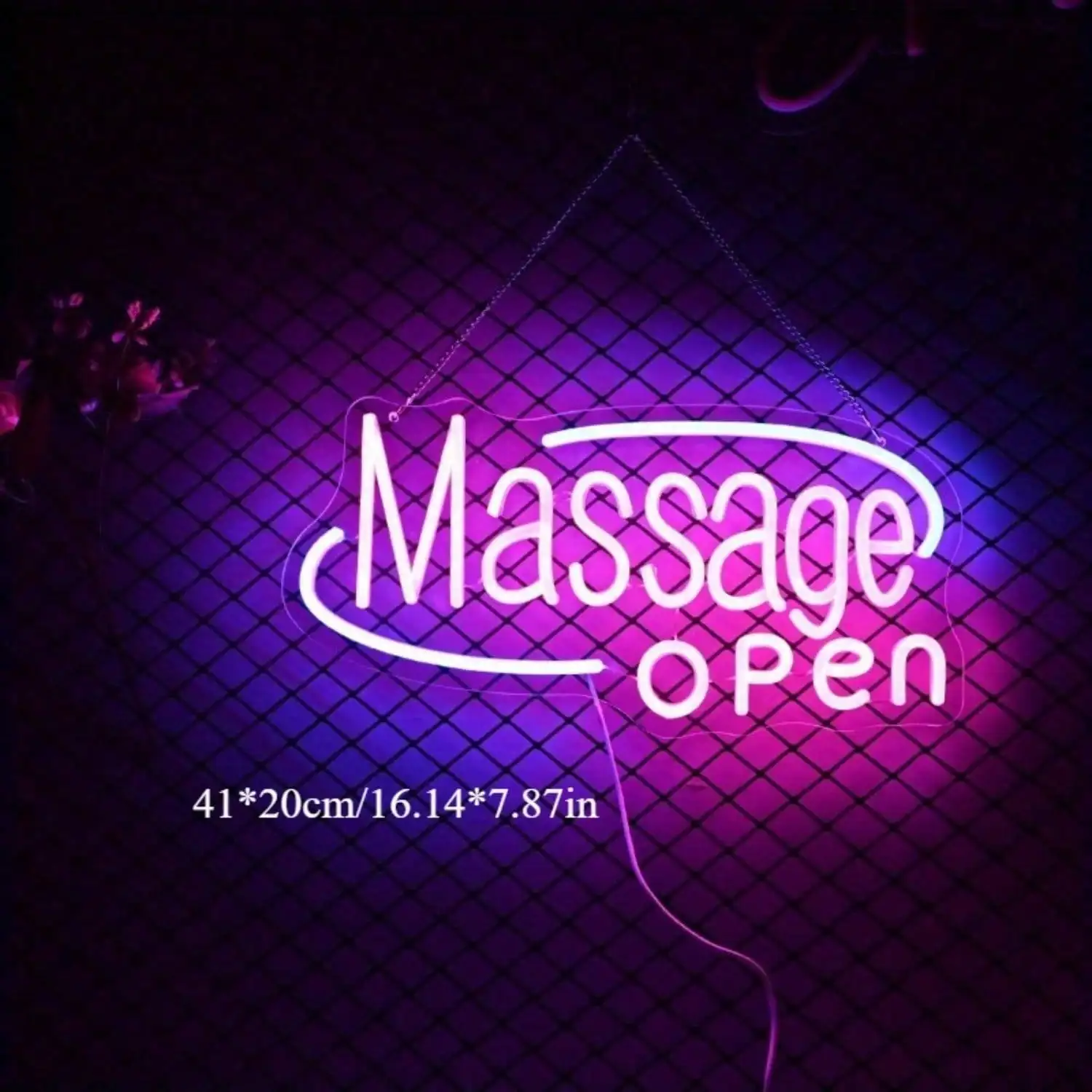 تدليك مفتوح ضوء النيون سبا متجر USB سطوع قابل للتعديل النيون تسجيل لمتجر مستحضرات التجميل صالون تجميل متجر اليوغا ديكور الأعمال