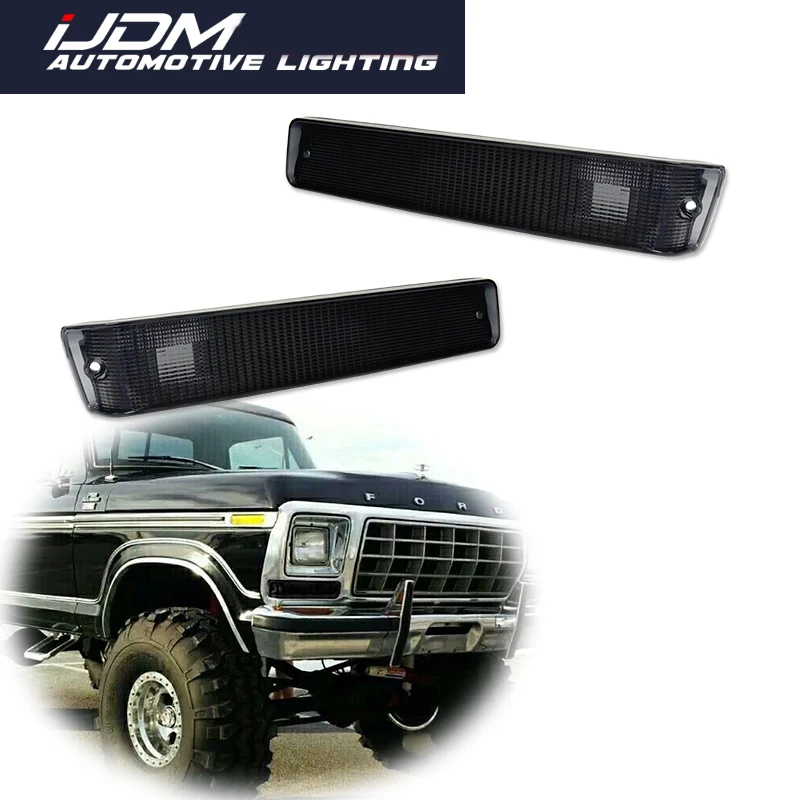 

For Ford F-150 Trucks 1973 1974 1975 1976 1977 1978 1979 & Bronco 1978 1979 Front Turn Signal Light Cover Shells No Bulb/Socket