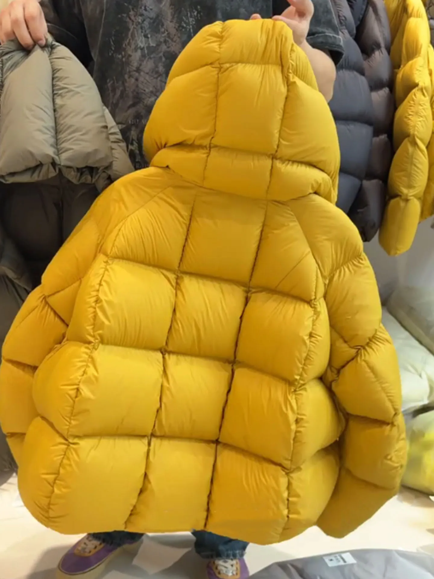 Einzigartige ort Thiened Damen Daunenjacke 2025, Winter, neue Sle-Mütze, integrierte Brotkleidung, kleine Größe, Thiened-Mantel