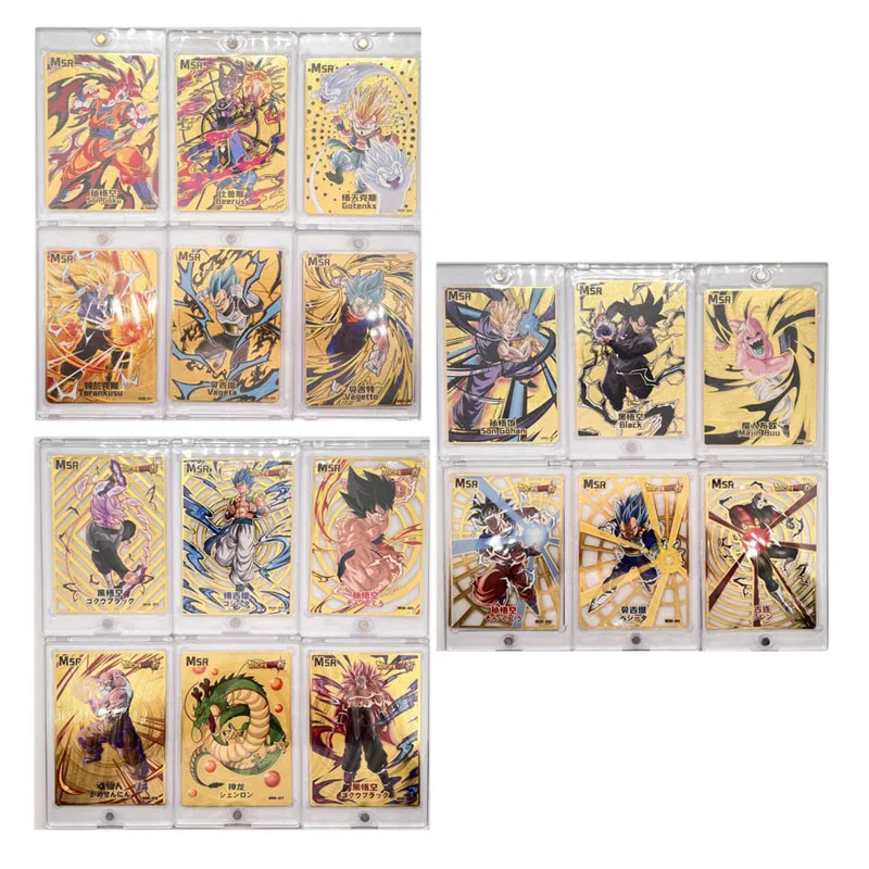 Dragon Ball Son Goku Beerus Gotenks Bejita Yonsei Msr Metal Cards Anime Characters Game Collections Rare Boys Birthday Gifts