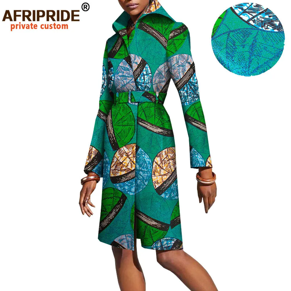 Women`s Coats African Clothes for Women Ankara Attire Print Outfits Long Sleeve Outwear Jacket Dashiki Clothing Fashion A1824003