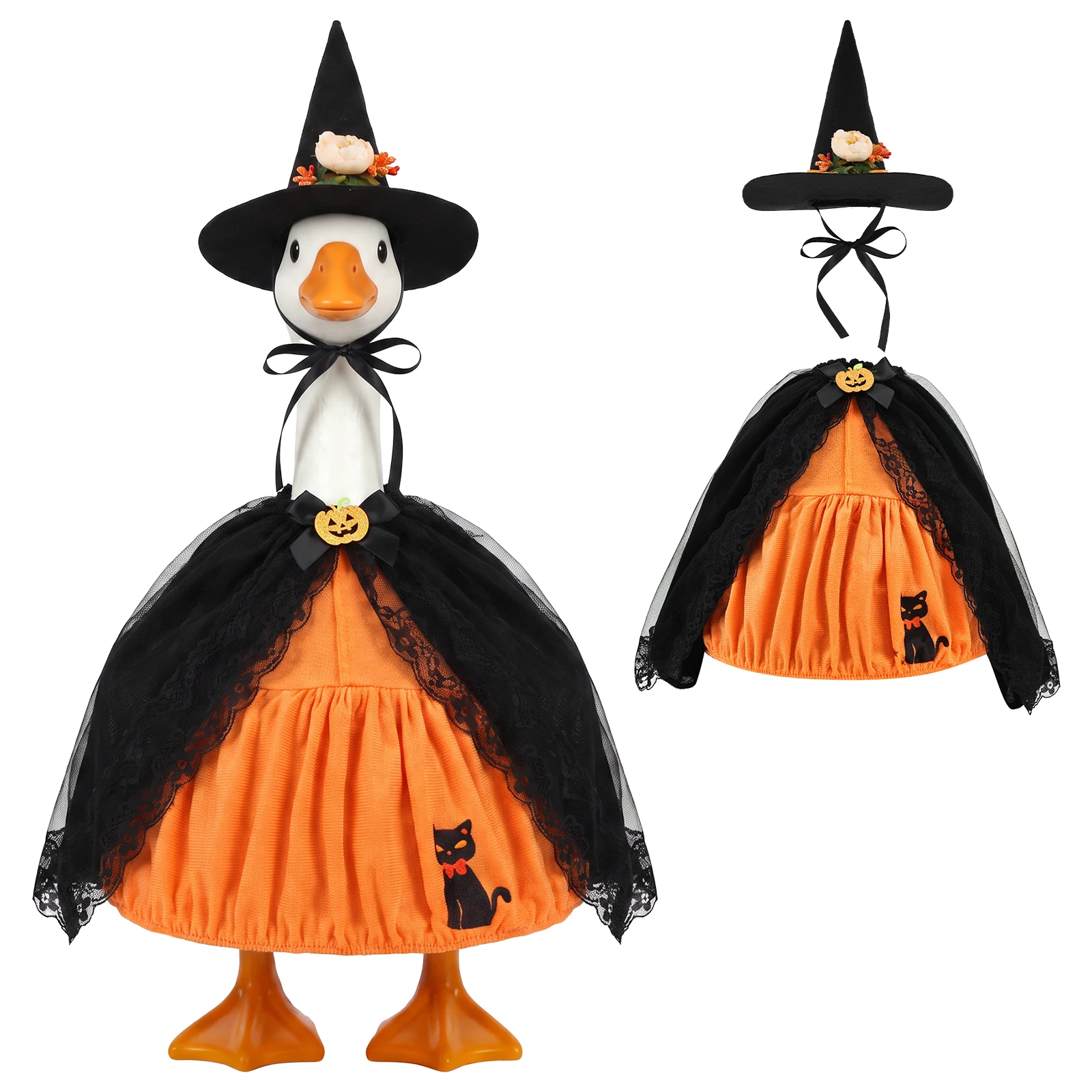 Porch Goose Outfit 23 Inch Exquisite Goose Costume for Home Garden Lawn Halloween Porch Goose Outfit Goose Costume Goose Clothes