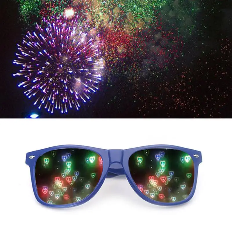 1PC Ultimate Diffraction Glasses-3D Prism Effect EDM Rainbow Style Rave Frieworks Starburst Glasses for Festivals Party Supplies