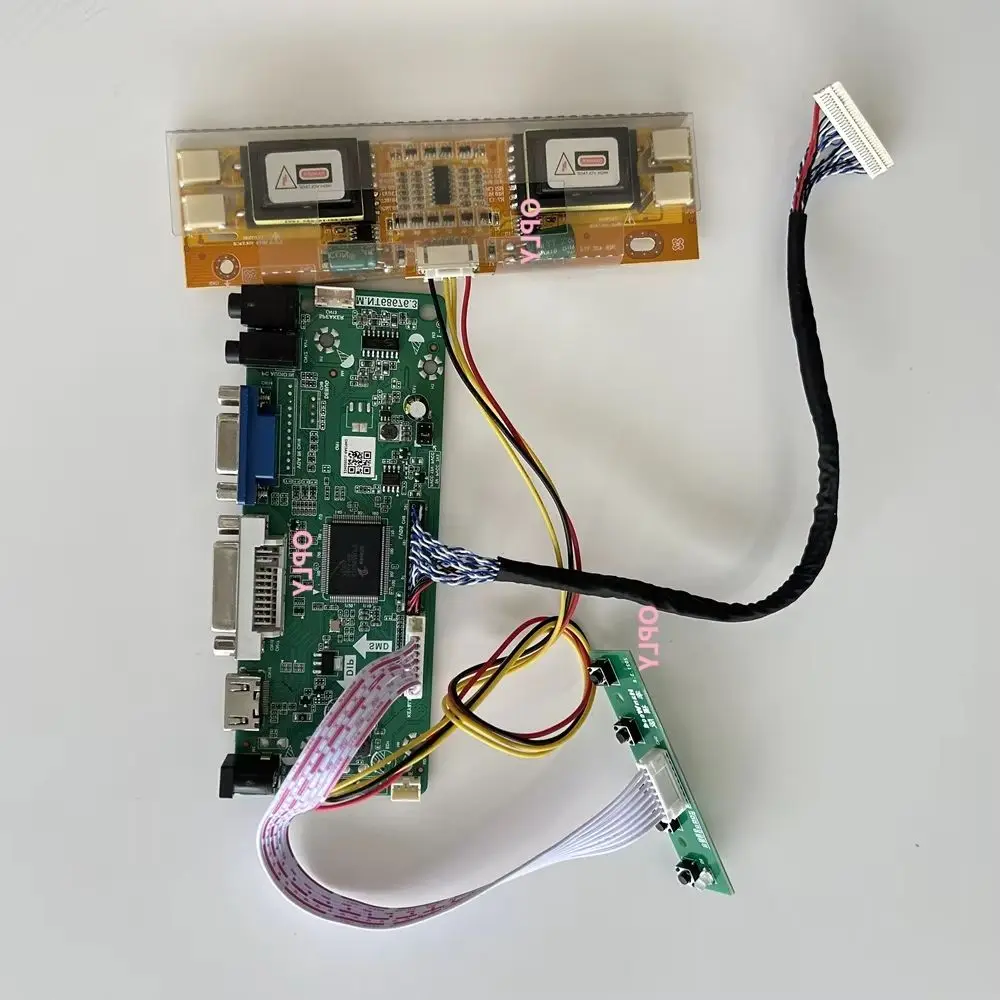 

Controller board HDMI-compatible VGA DVI M.NT68676 for MT220WW01 V0 MT220WW01 1680X1050 LCD Panel 22" Screen monitor 4 lamps