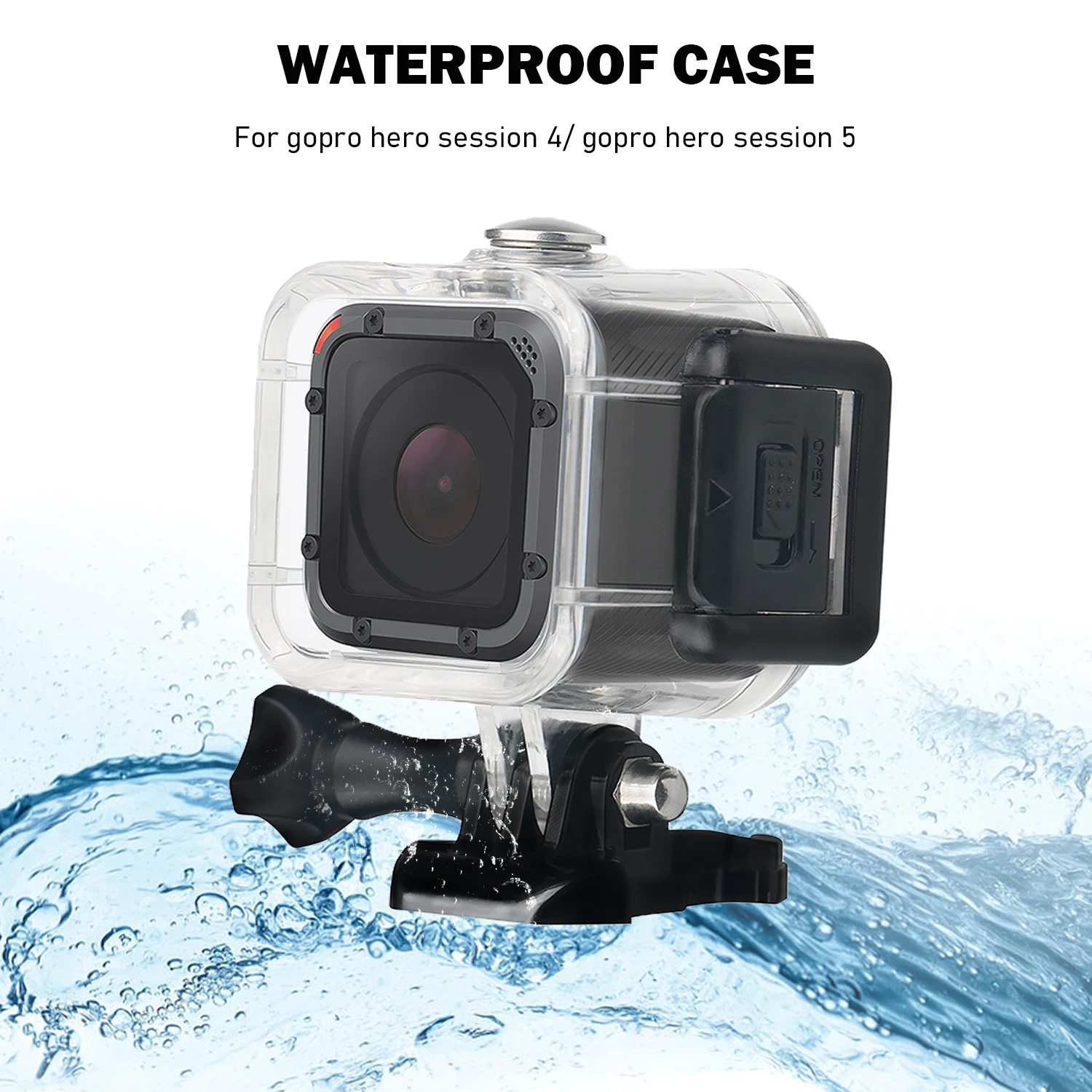 Waterproof Housing Case for Gopro Hero 5 4 Session Underwater 45M Protection Box for GoPro Hero5 Session Accessories