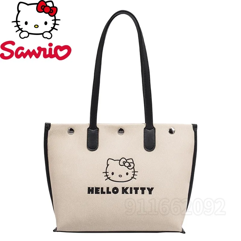 

Hello Kitty New Women's Handbag Luxury Brand Original Women's Shoulder Bag Large Capacity Casual Tote Bag High Quality