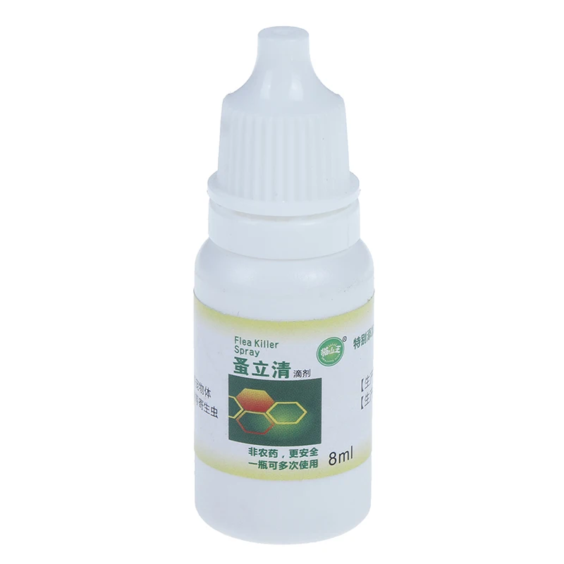 8ml Pets Dog Cat Anti-flea Drops Insecticide Flea Lice Insect Killer Spray