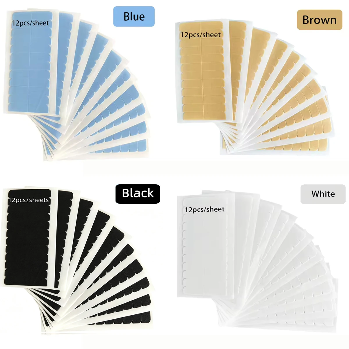 Double Sided Replacement Tape for Hair Extensions or Wigs 30 Sheets 360 Pcs Hair Extensions Adhesive Tape