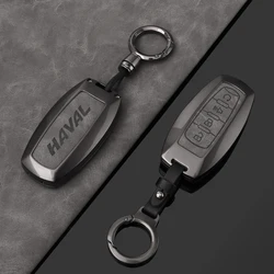 Alloy Car Key Case Cover for Great Wall Haval Jolion 2022 H6 H7 H4 H9 F5 F7 F7X F7H H2S GMW Dargo Keychain Auto Accessories