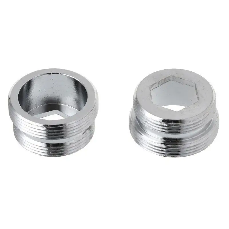 

652F 2xпереходника для смесителя с двойной резьбой M22, внутренний M24, внешний кран, аксессуары для переходного крана