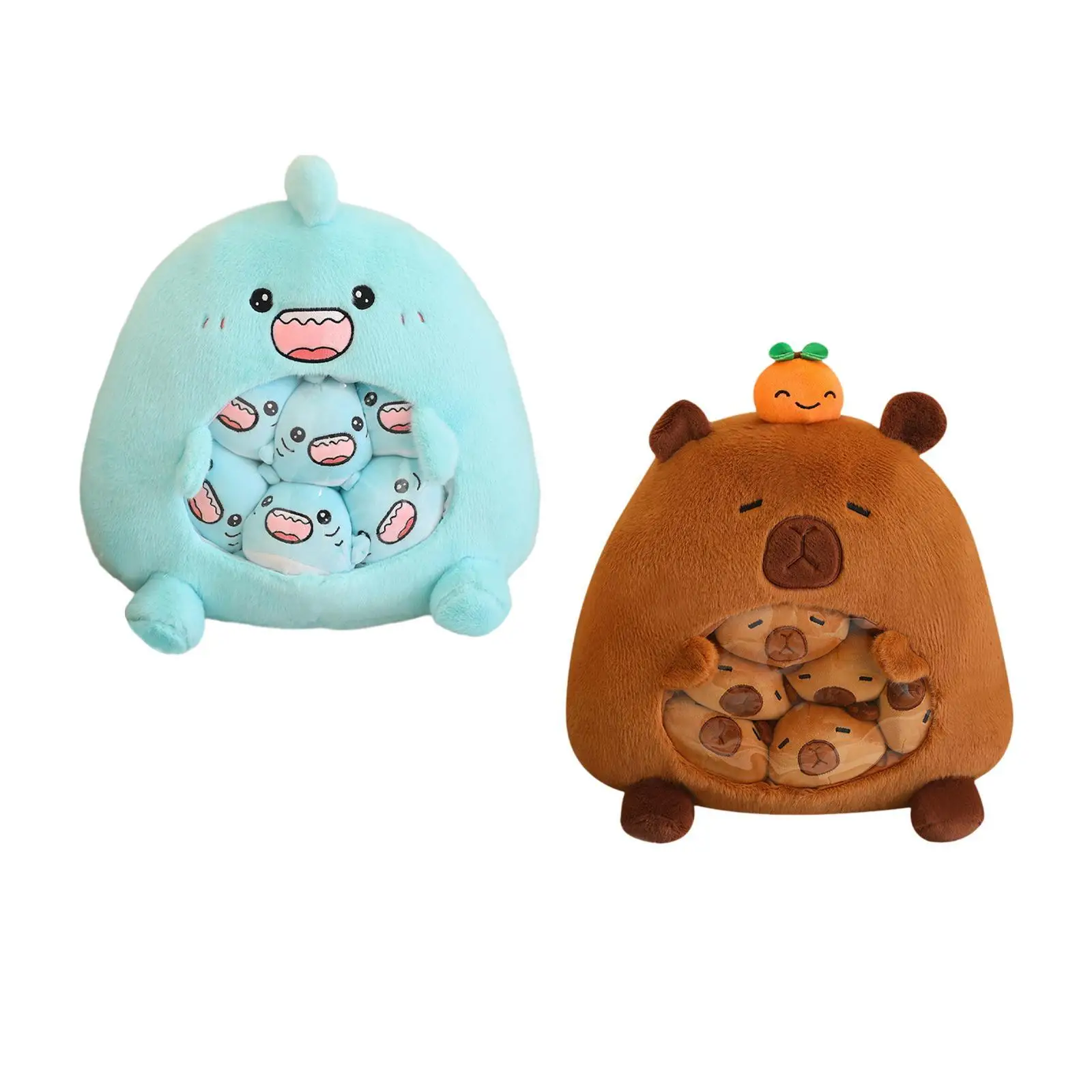 Snack Bag Stuffed Animal Toy Portable Casual Soft Cute Plush Doll Cushion Plush Doll for Traveling Dating Working Family Lover