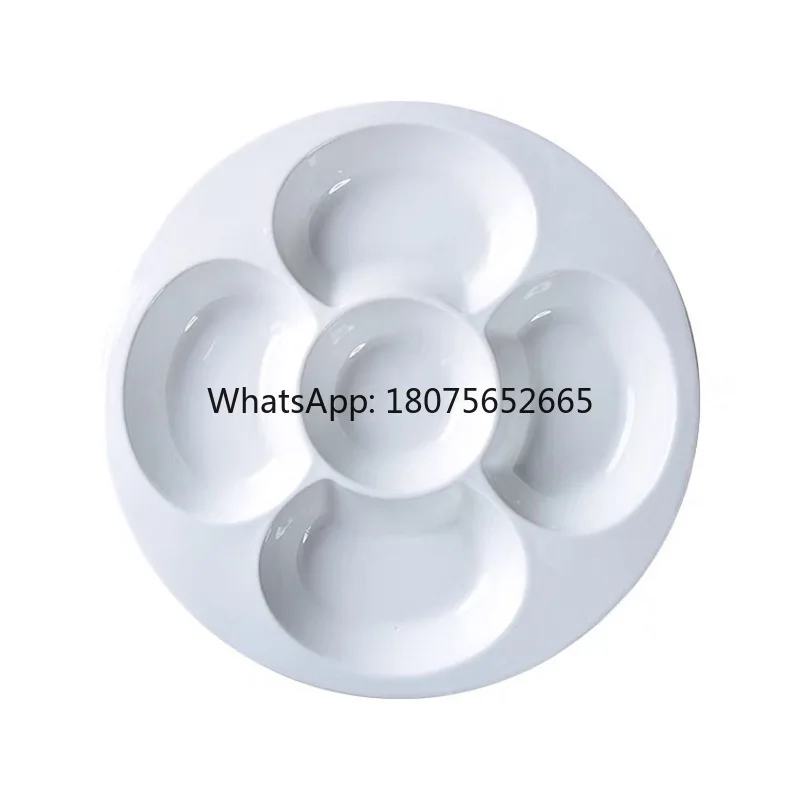 New arrival platter hotel new chinoiserie cold dish plate farm club cold dish pure white tableware