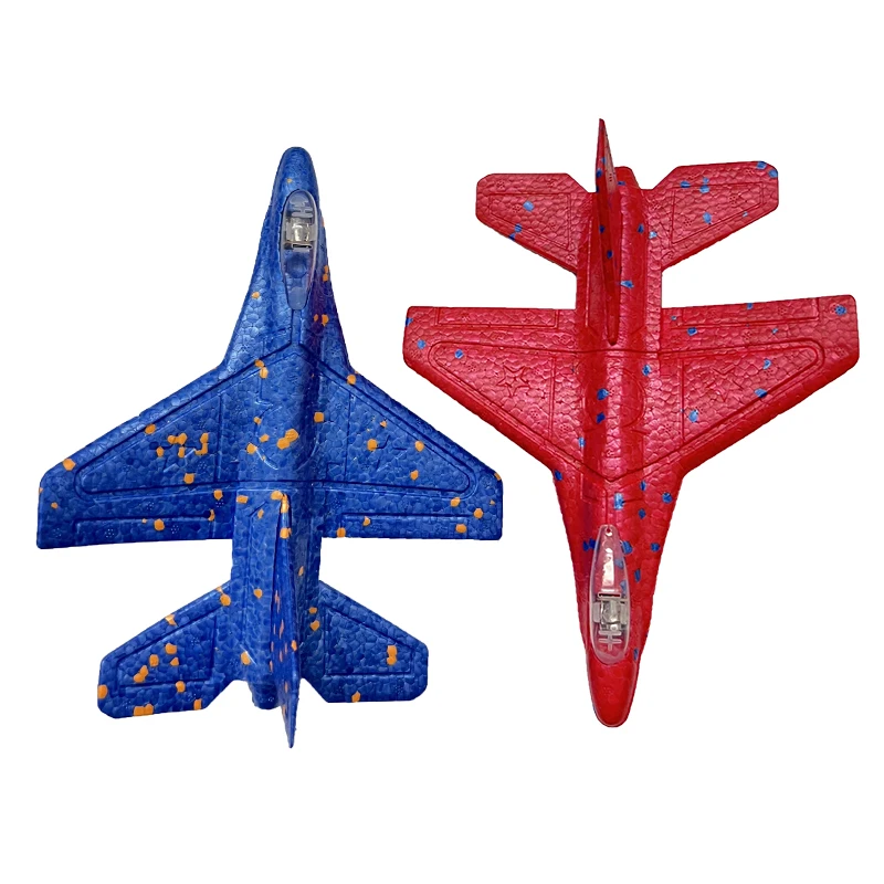 Fighter Foam Plane Glider Hand Throw Airplane Light Inertial EPP Bubble Planes Outdoor Launch Kids Toys for Children Boys Gift