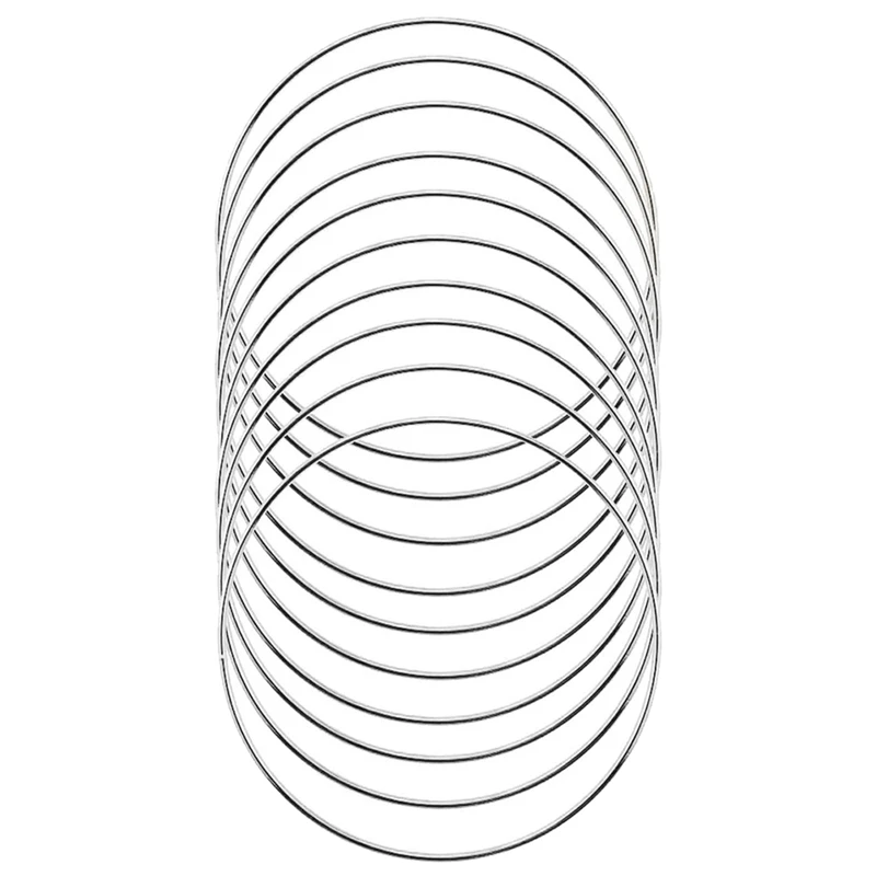 

2025 Trend50 Pack 4 Inch Silver Dream Catcher Metal Rings Floral Hoops Wreath Macrame Creations Ring For Crafts DIY