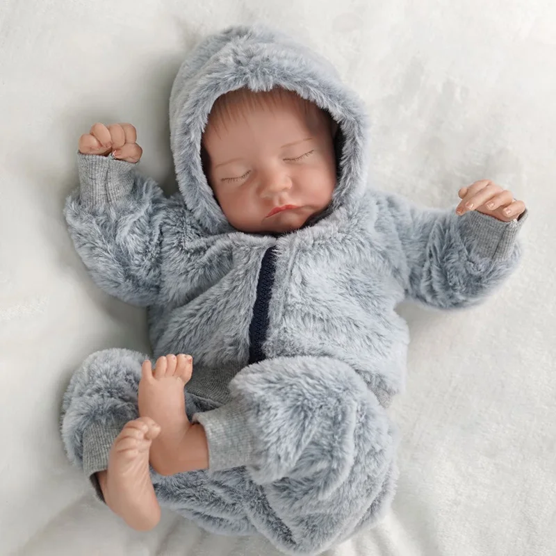 17Inch Full Vinyl Body Waterproof Or Soft Cloth Body Reborn Doll Levi 3D Skin Painted Visible Veins Lifelike Newborn Toy Gift