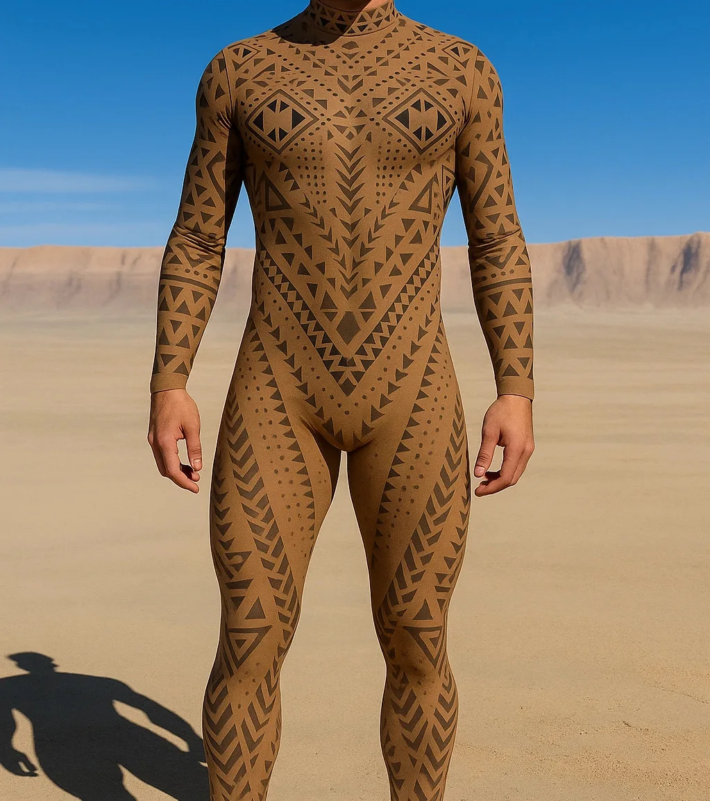 Herren Halloween Cyberpunk Jumpsuit 3D Digitaldruck Roboter Zentai Erwachsenen Cosplay Catsuit Bodysuit Karneval Rennrad Kostüm – Detail 8