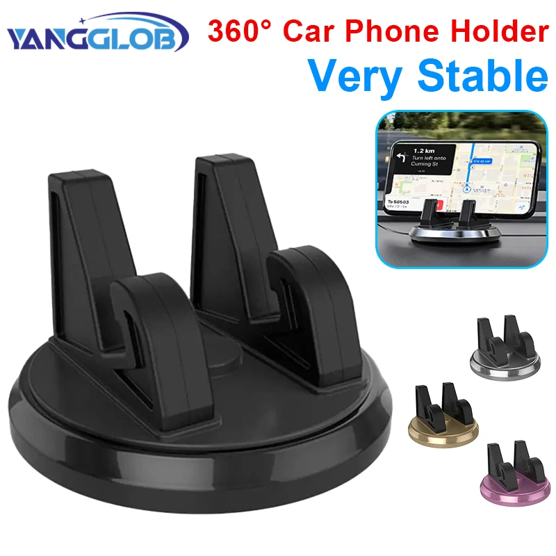 

360-градусный автомобильный держатель для телефона, коврик для приборной панели, противоскользящая подставка для телефона, GPS-кронштейн для всех серий IPhone Xiaomi