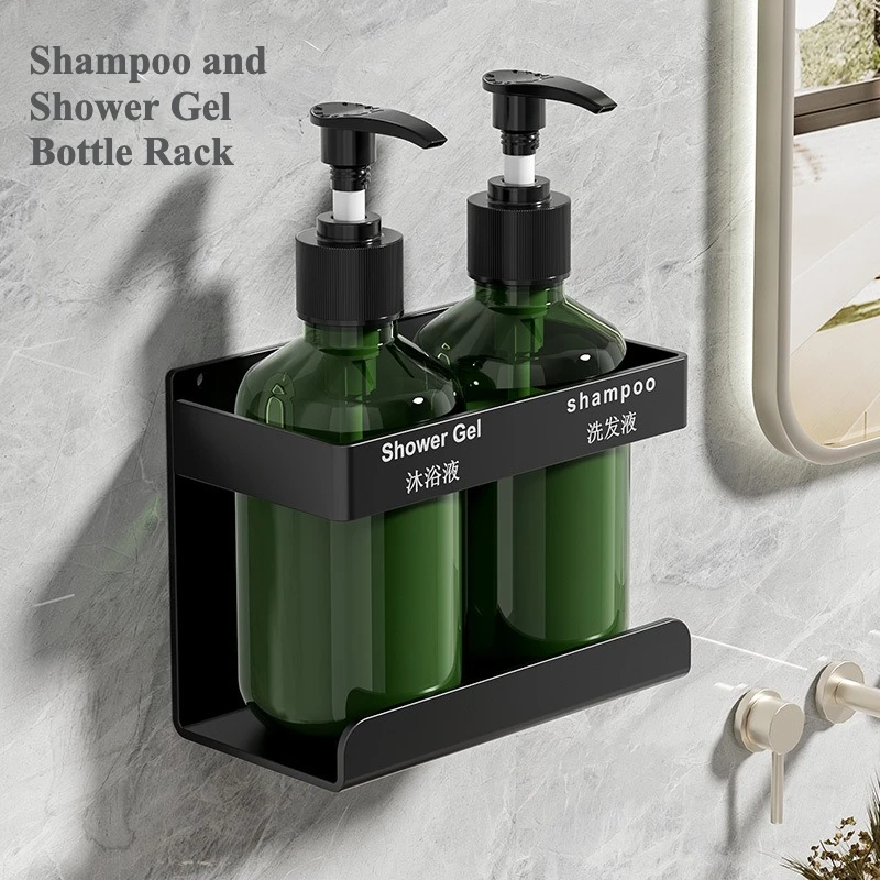 

Soap Dispenser Stand Personal Care Product Stand Bathroom Shampoo and Body Wash Bottle Rack Special for Hotels and Guesthouses