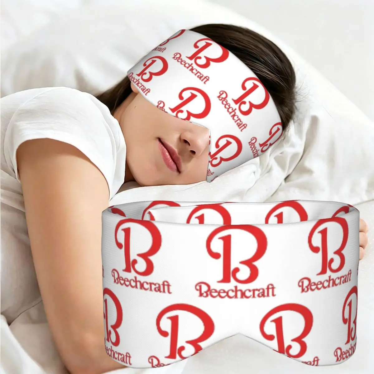 Beechcraft Aircraft Aviation sleep eye mask Light Blocking Portable Eye Cover for Girls Boys Office Nap Party Eyeshade eyepatch