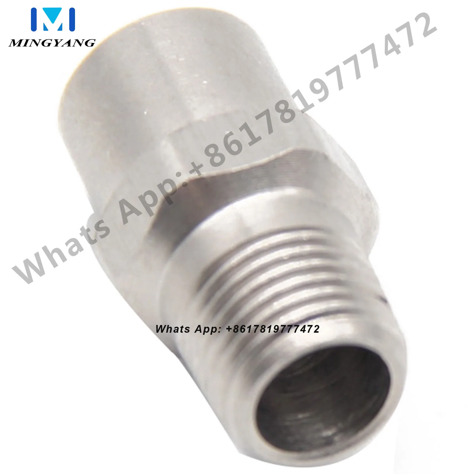 Water Column Flushing Nozzle 1/8'' Stainless Steel High-Pressure 0 Degree Straight Line Jet Nozzle Car Washing