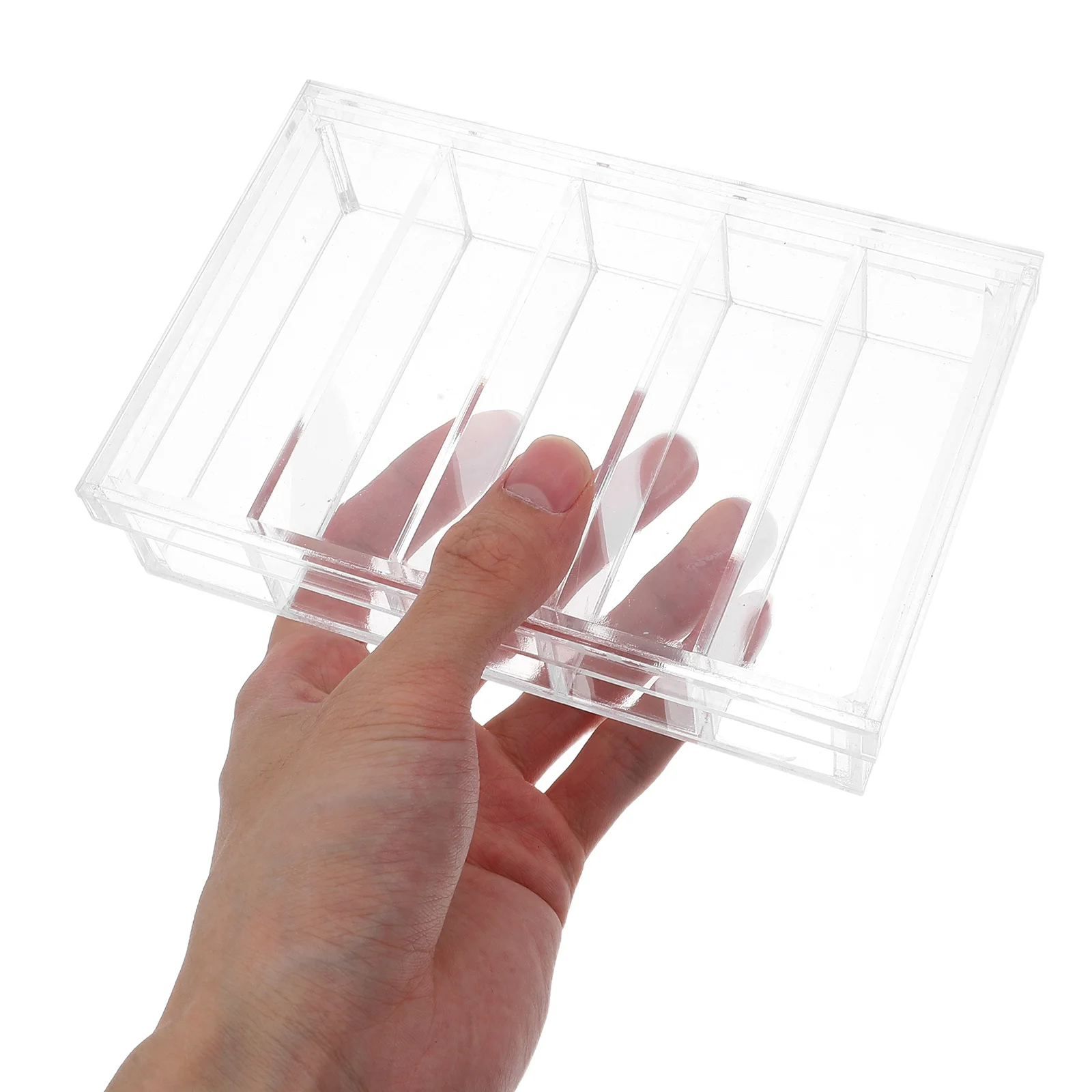Transparent Acrylic 5-Compartment Incubation Box For Laboratory School Science Experiments Breeding Isolation Fish Gecko