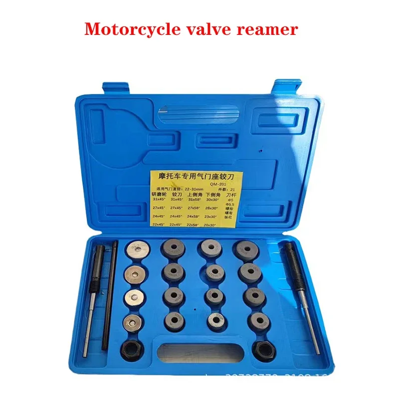 

=Motorcycle Valve Seat Reamer Milling Cutter Set Automobile Repair Tool Combination Gold Valve Seat Ring Grinding