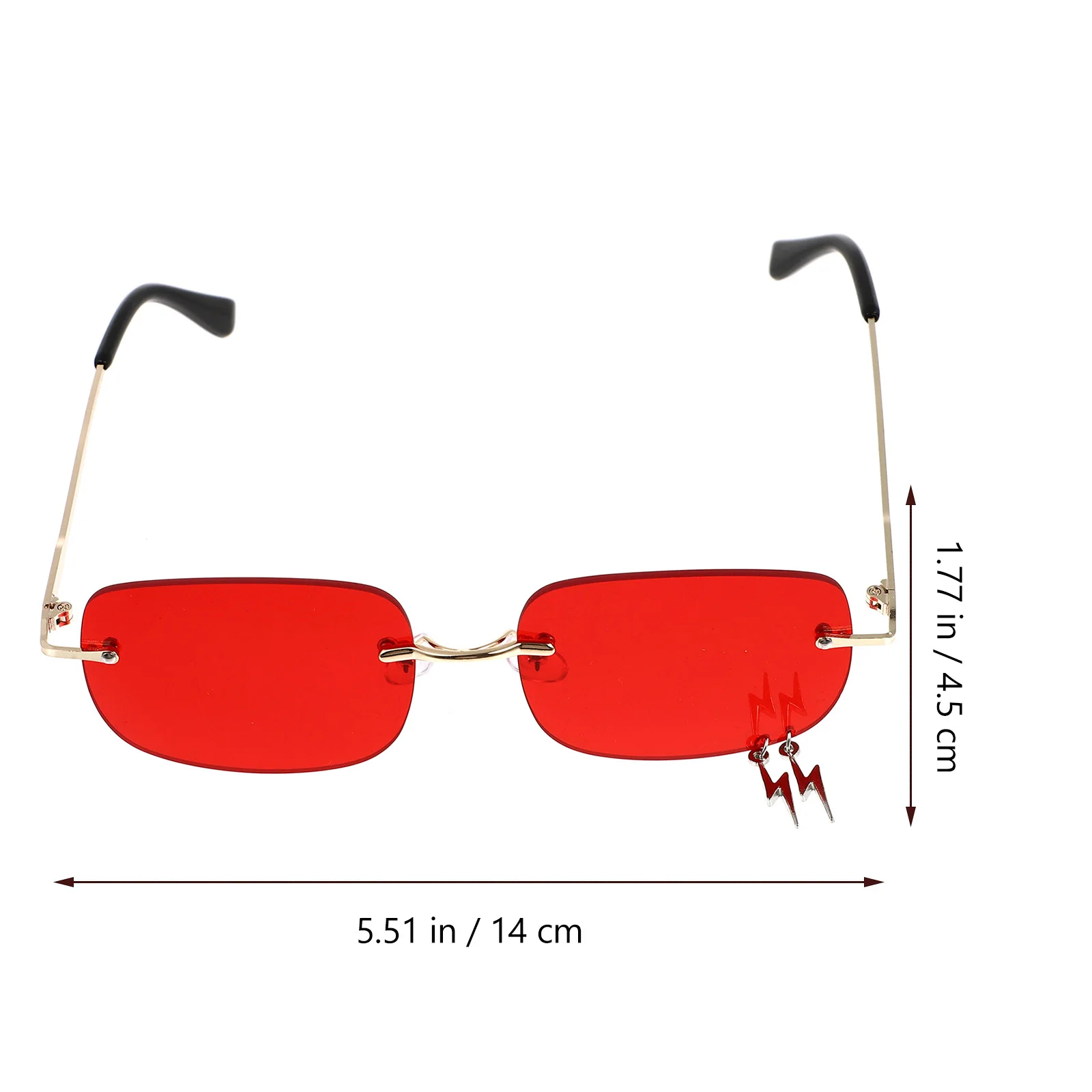 

Frameless Sunglasses Party Photo Prop Decorative Eyeglasses Fashion Travel Photography Glasses Unique Design Photography Glasses