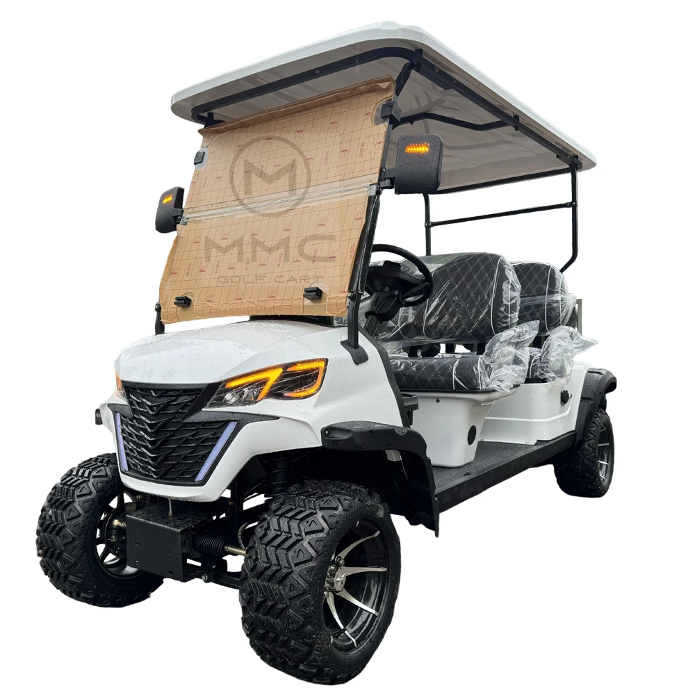 New Design Off-Road Tire Golfs Electric Carts Buggy CE DOT Certification Sightseeing Car 4 6 Seats Electric Golf Cart